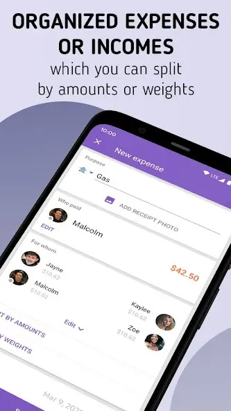 Haushaltsbuch App für Paare, Settle Up